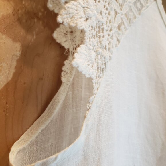 Linen and Cotton Sleeveless Top by Sunflower made in Italy - Picture 3 of 8